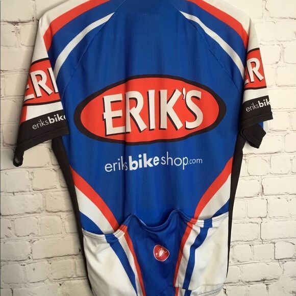 CASTELLI CYCLING JERSEY size LARGE‎ Blue White Red men's. - Picture 7 of 8